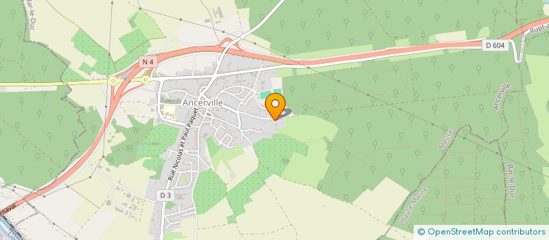 localisation de l'entreprise SCI LIGNIERES à ANCERVILLE