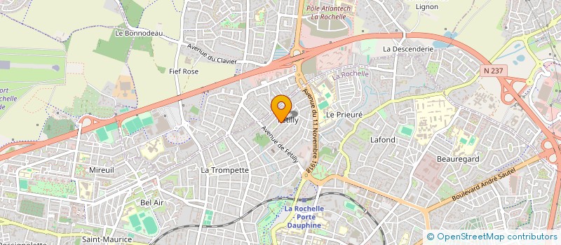 localisation de l'entreprise SCI LIGNON 22  LA ROCHELLE