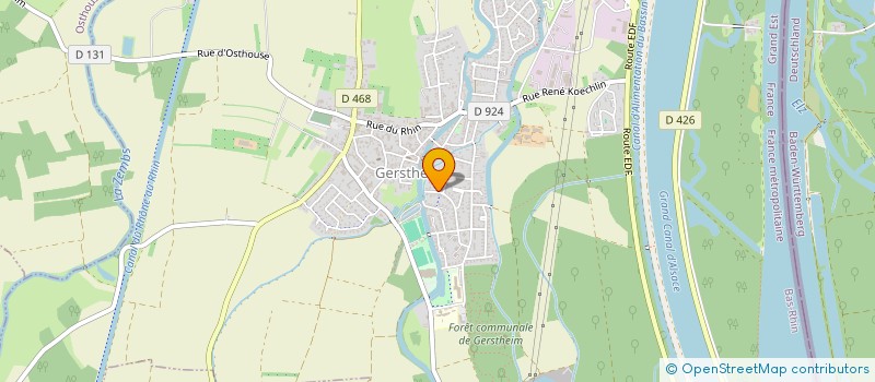 localisation de l'entreprise SCI LIGORAFLO  GERSTHEIM