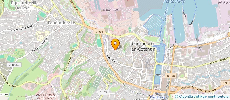 localisation de l'entreprise SCI LIGOT à CHERBOURG-EN-COTENTIN