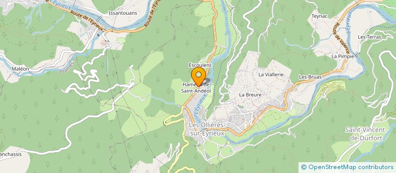 localisation de l'entreprise SCI LILA  LES OLLIERES-SUR-EYRIEUX