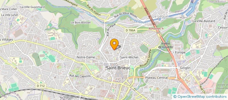 localisation de l'entreprise SCI LILA  SAINT-BRIEUC