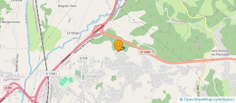 localisation de l'entreprise SCI LILA  USSAC