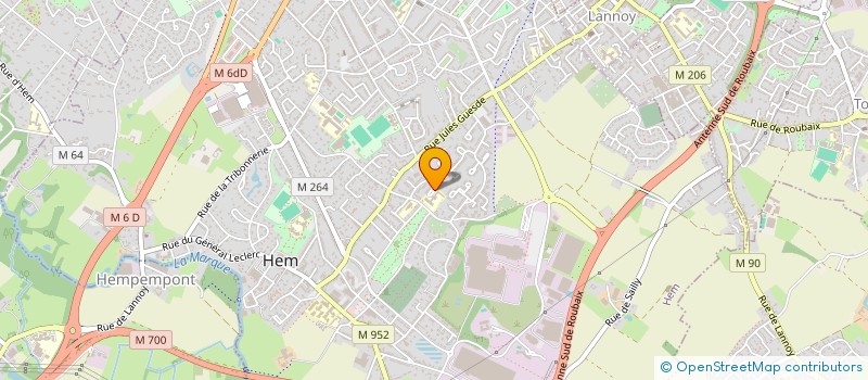 localisation de l'entreprise SCI LILA  HEM