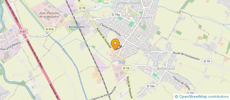 localisation de l'entreprise SCI LILABELAROSE  ESCALQUENS