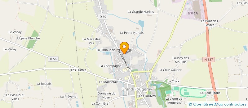 localisation de l'entreprise SCI LILAGO  GRAND-FOUGERAY