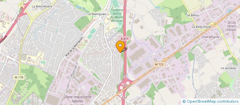 localisation de l'entreprise SCI LILAMY  CARQUEFOU