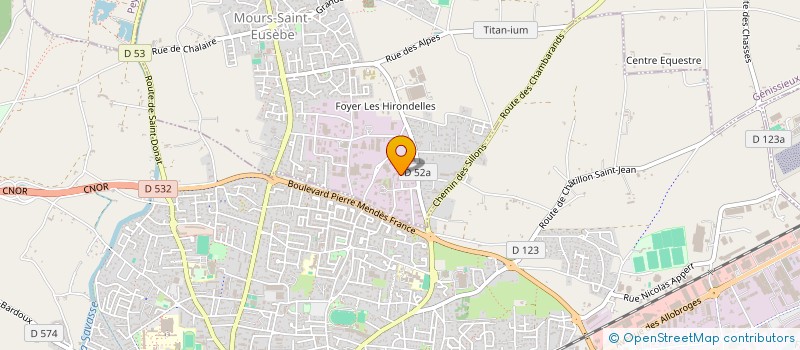 localisation de l'entreprise SCI LILAPOP  MOURS-SAINT-EUSEBE