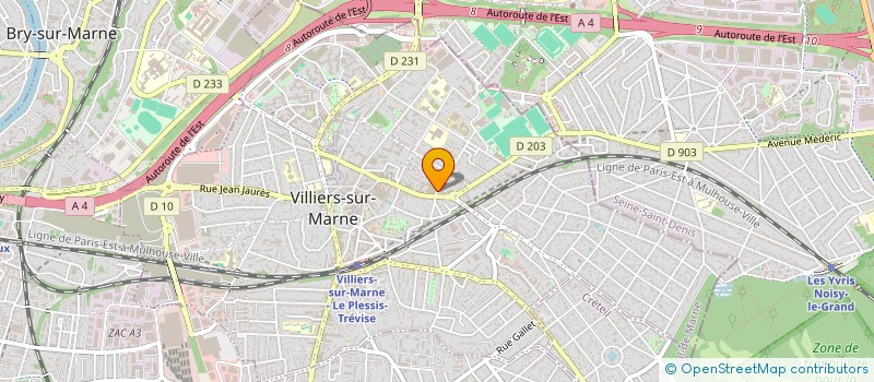 localisation de l'entreprise SCI LILAS 1  VILLIERS-SUR-MARNE