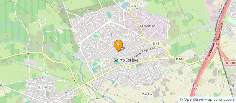 localisation de l'entreprise SCI LILAS 13  SAINT-ESTEVE