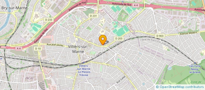 localisation de l'entreprise SCI LILAS 2  VILLIERS-SUR-MARNE