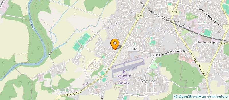 localisation de l'entreprise SCI LILAS  DAX
