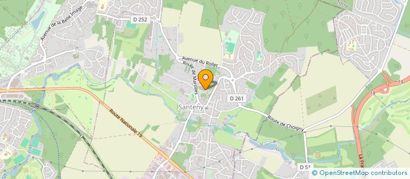 localisation de l'entreprise SCI LILAS  SANTENY