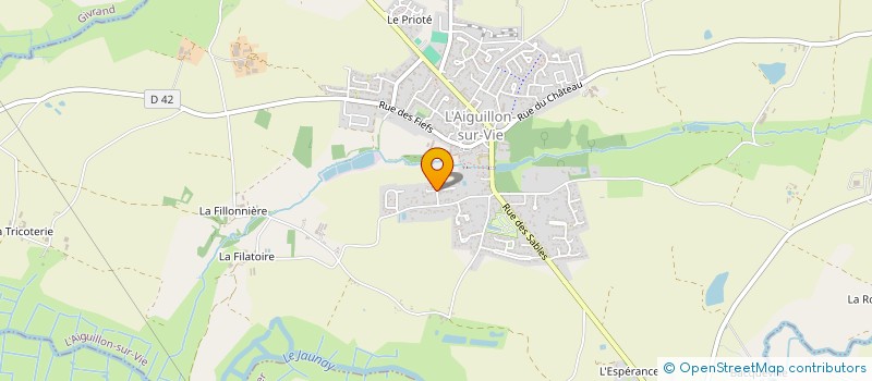 localisation de l'entreprise SCI LILAS à L'AIGUILLON-SUR-VIE