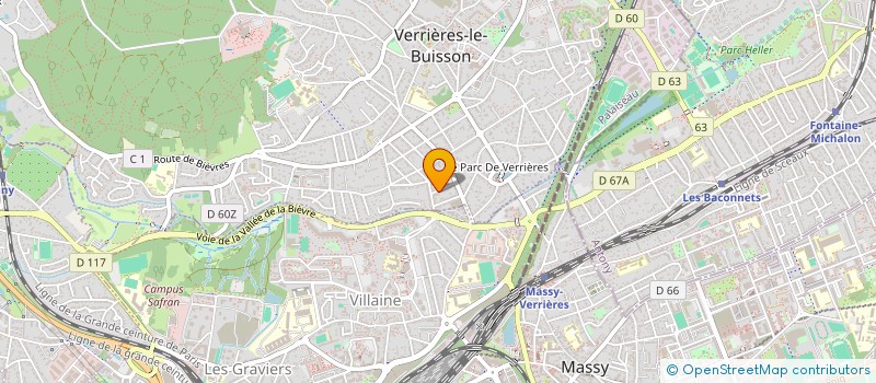 localisation de l'entreprise SCI LILAS à VERRIERES-LE-BUISSON