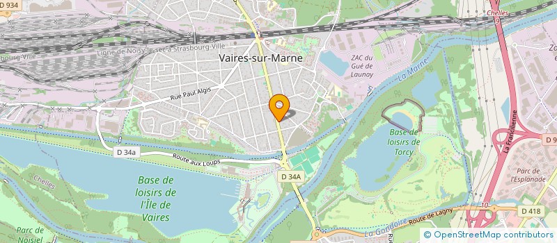 localisation de l'entreprise SCI LILAS  VAIRES-SUR-MARNE