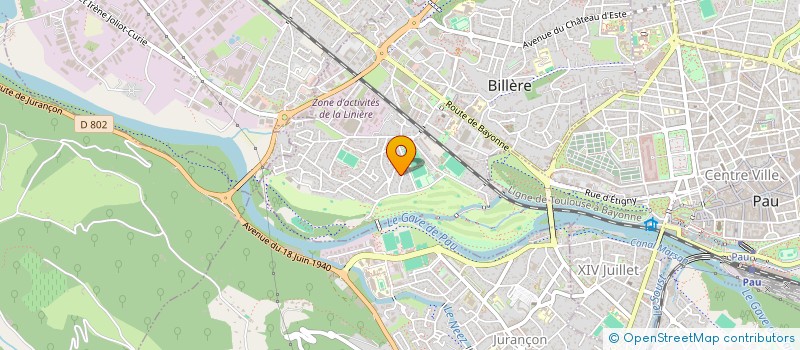 localisation de l'entreprise SCI LILAS  BILLERE