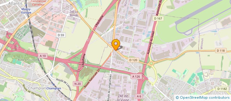 localisation de l'entreprise SCI LILAS à CHILLY-MAZARIN