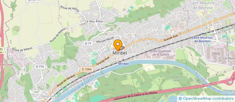 localisation de l'entreprise SCI LILE à MIRIBEL