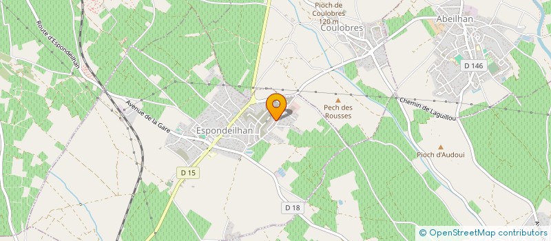 localisation de l'entreprise SCI LILI  ESPONDEILHAN