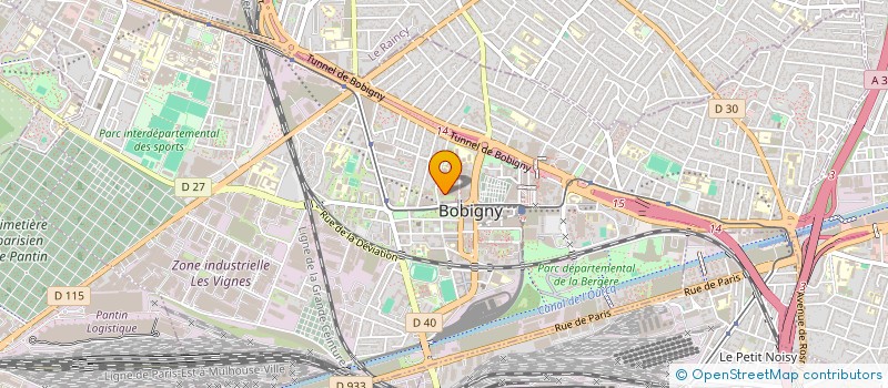 localisation de l'entreprise SCI LILI CHB  BOBIGNY