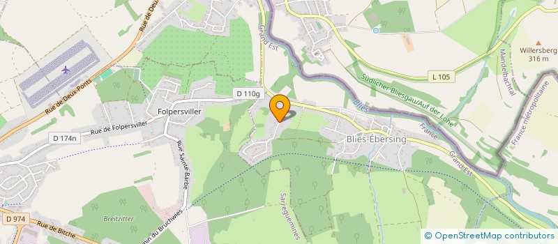 localisation de l'entreprise SCI LILIANE  BLIES-EBERSING