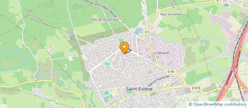 localisation de l'entreprise SCI LILIANE  SAINT-ESTEVE