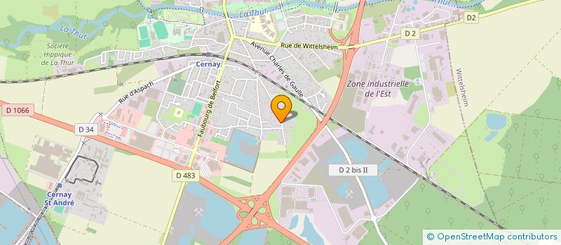 localisation de l'entreprise SCI LILIANE  CERNAY