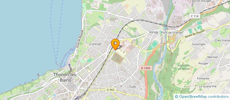 localisation de l'entreprise SCI LILIANE CORRIVEAU à THONON-LES-BAINS