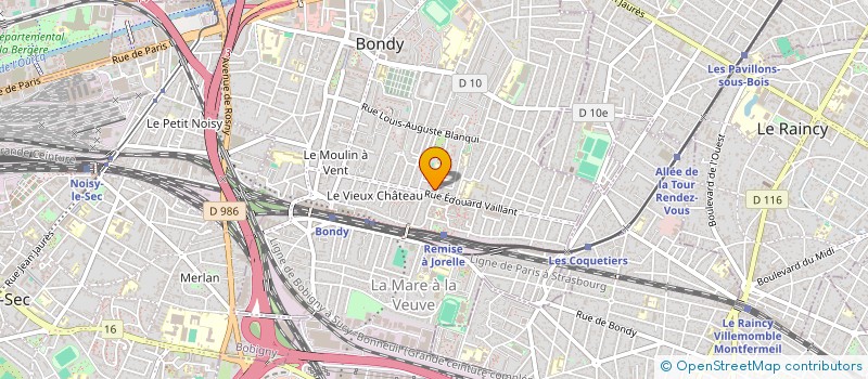 localisation de l'entreprise SCI LILIFA  BONDY