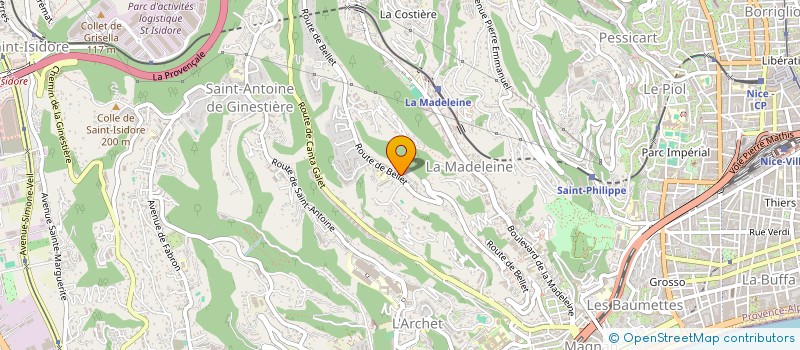 localisation de l'entreprise SCI LILISOL à NICE