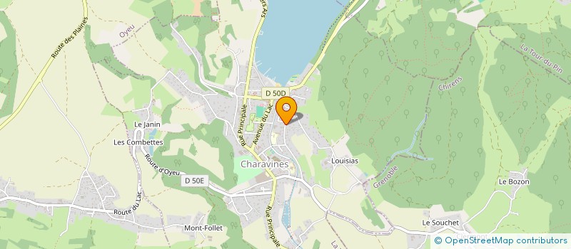 localisation de l'entreprise SCI LILLAS PASTIA  CHARAVINES