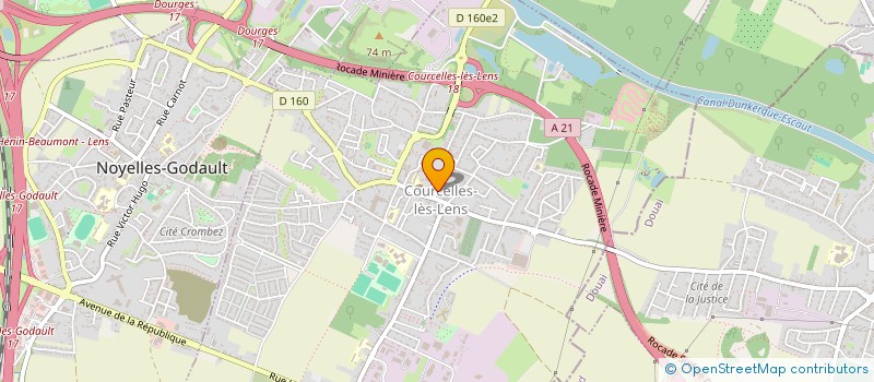 localisation de l'entreprise SCI LILLE MILAIN  COURCELLES LES LENS