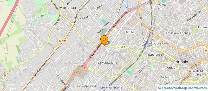 localisation de l'entreprise SCI LILLE REPUBLIQUE  TOURCOING