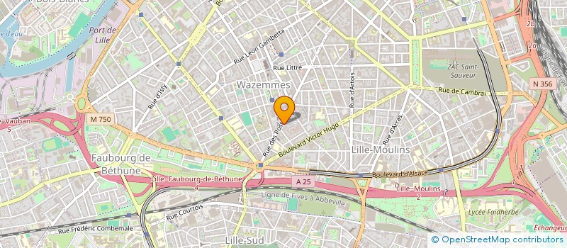 localisation de l'entreprise SCI LILLOU à LILLE
