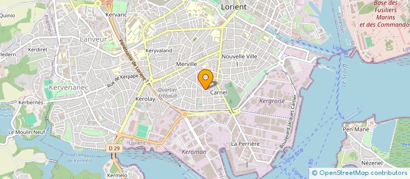 localisation de l'entreprise SCI LILLY  LORIENT