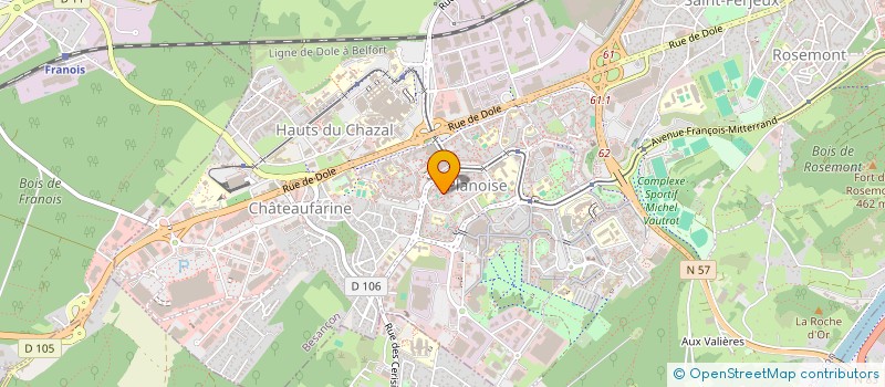 localisation de l'entreprise SCI LILLY AICHA  BESANCON