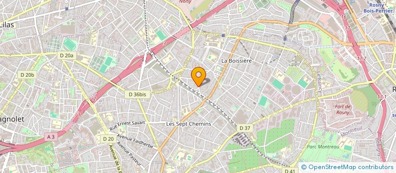 localisation de l'entreprise SCI LILO à MONTREUIL
