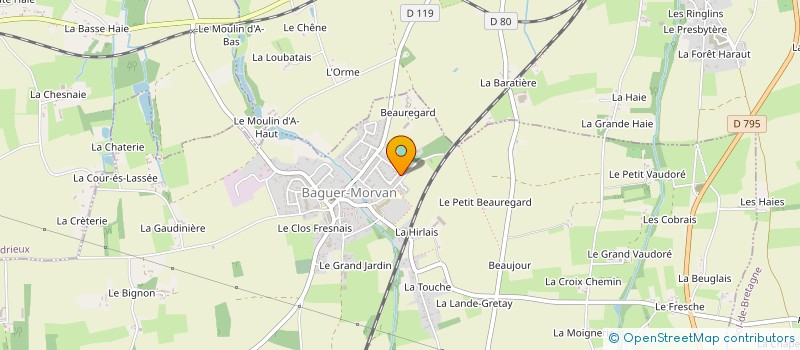 localisation de l'entreprise SCI LILO  BAGUER-MORVAN