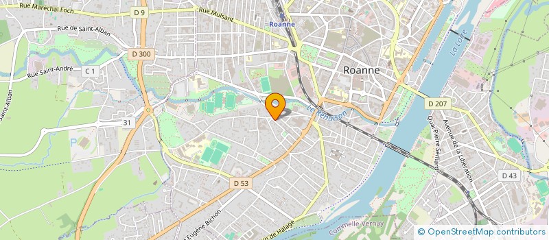 localisation de l'entreprise SCI LILO  ROANNE