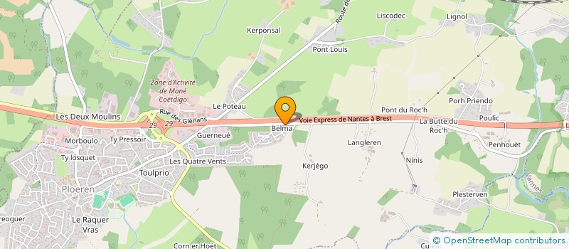 localisation de l'entreprise SCI LILO  PLOEREN