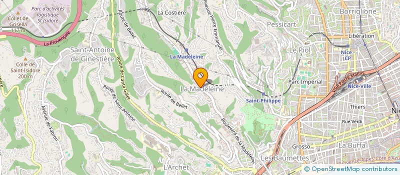localisation de l'entreprise SCI LILOU à NICE