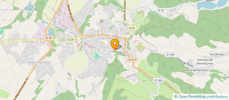 localisation de l'entreprise SCI LILOU  CREMIEU