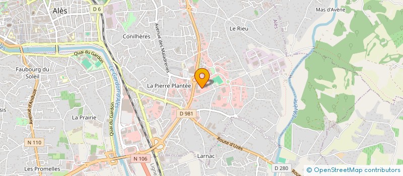 localisation de l'entreprise SCI LILOU  ALES