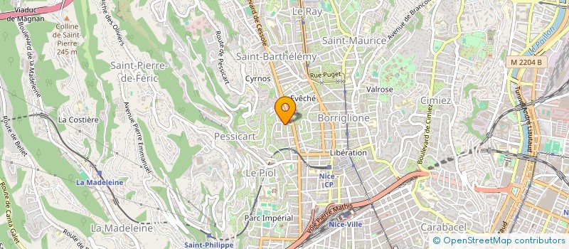 localisation de l'entreprise SCI LILOU à NICE