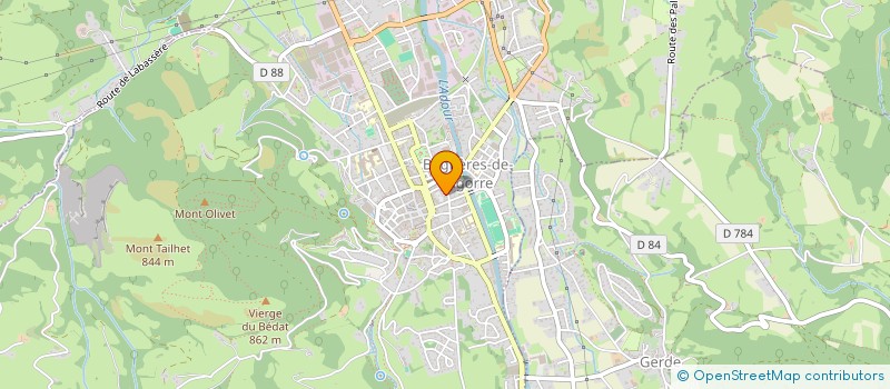 localisation de l'entreprise SCI LILOYE  BAGNERES-DE-BIGORRE