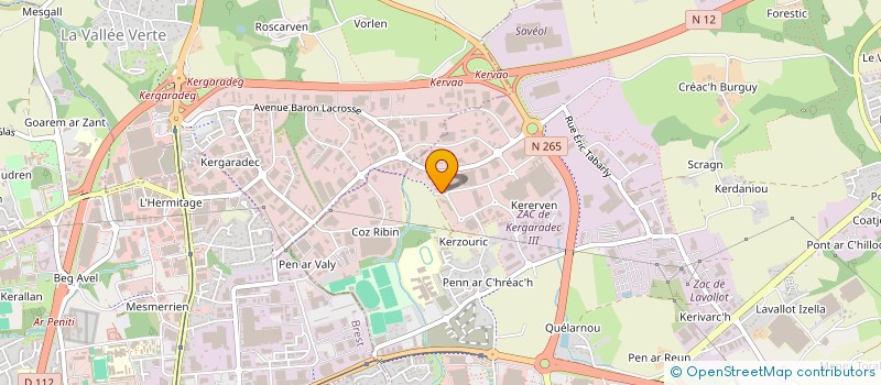 localisation de l'entreprise SCI LILY  GUIPAVAS