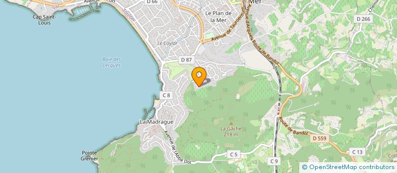 localisation de l'entreprise SCI LILY à SAINT-CYR-SUR-MER