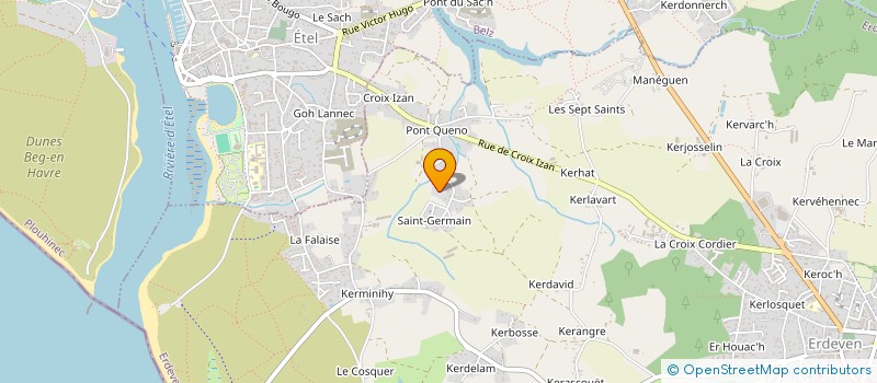 localisation de l'entreprise SCI LILY LEO  ERDEVEN