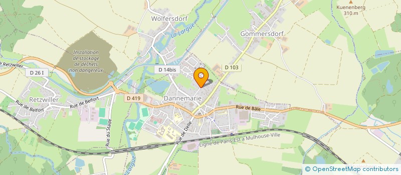 localisation de l'entreprise SCI LILY-ROBIN  DANNEMARIE